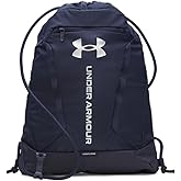 Under Armour Unisex Hustle Sackpack, (410) Midnight Navy/Midnight Navy/Metallic Silver, One Size Fits Most