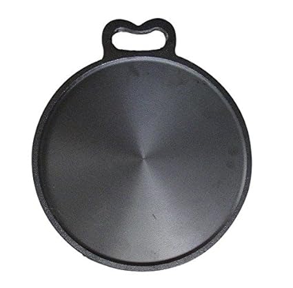 NatureLoc Cast Iron Tawa 13-inch, Black