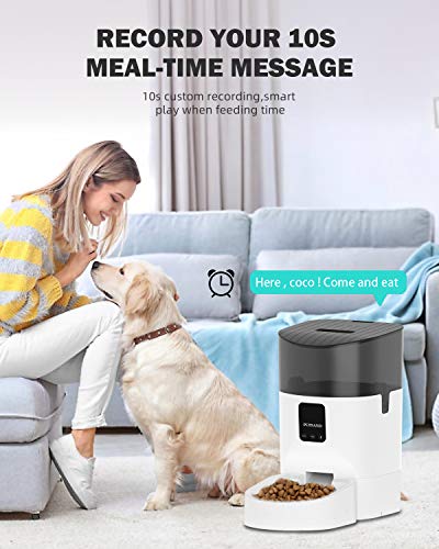 PUPSAND Automatic Cat Feeder 7L Bluetooth Dog Food Dispenser, Timed Pet Feeder Automatic Programmable Portion Control 1… - Image 6
