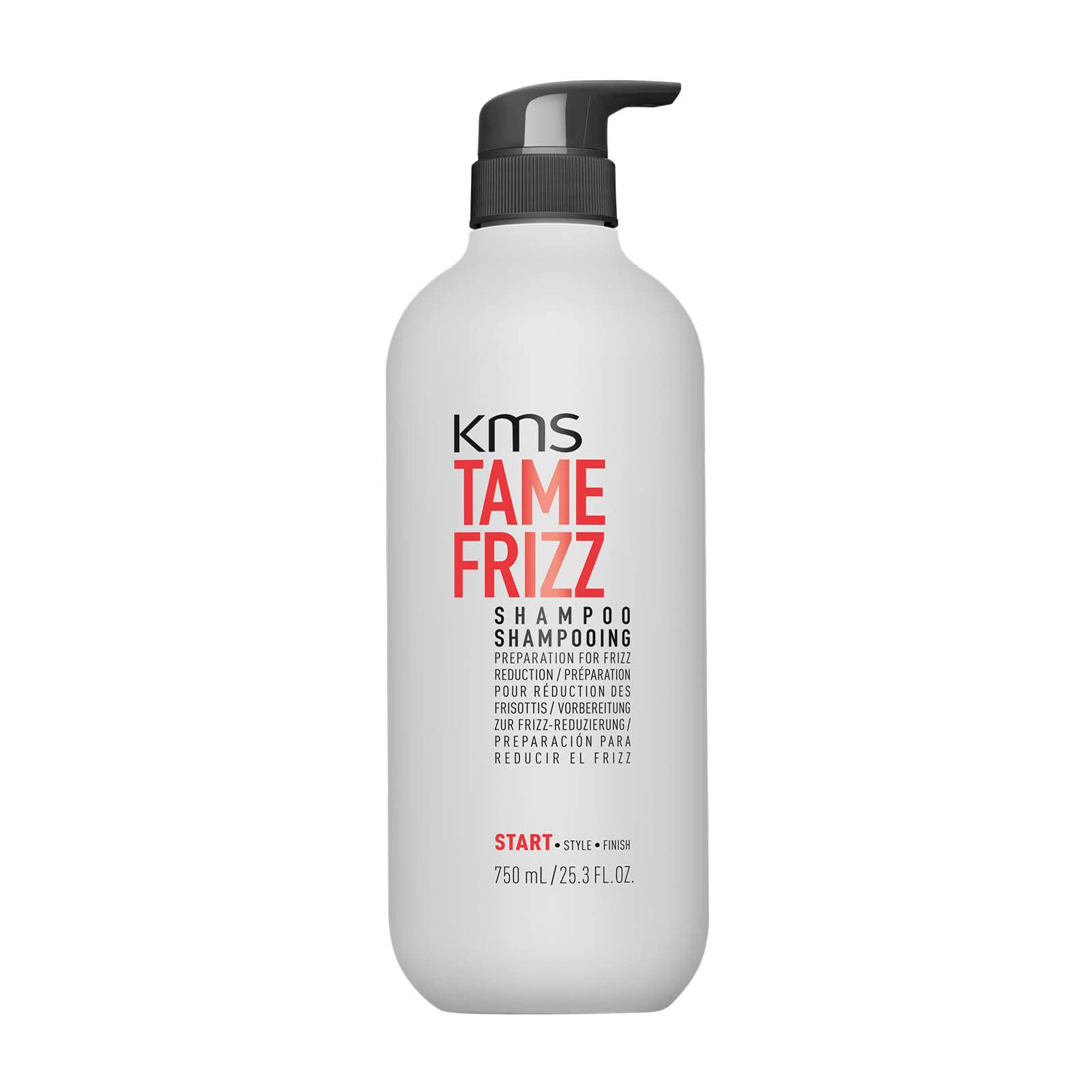 KMS TameFrizz Shampoo, For Medium to Thick Hair, Anti-Frizz & Smoothness, Vegan & PETA Approved