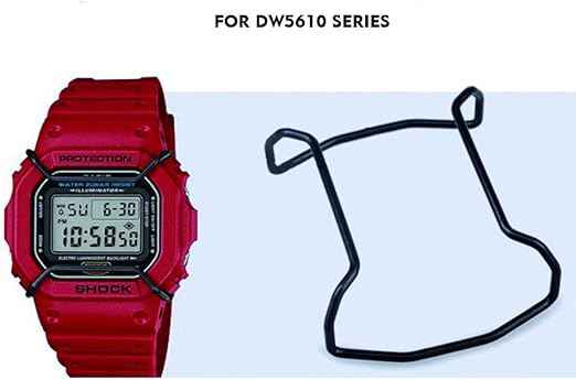 Amazon Com Supachis Watch Screen Protectors Wire Watch Guard Protector For Gw M5610 Gw5610 Glx5600 G5600e 100 Metal Stainless Steel Bull Bar Black