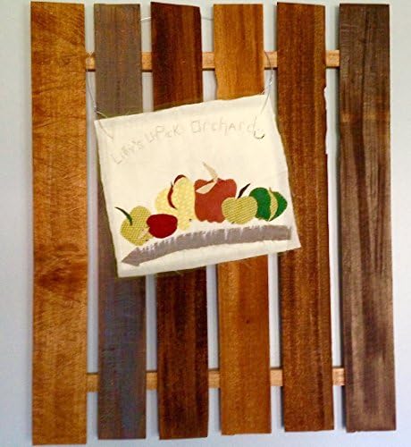 Lilly's U-Pick Orchard Quilt / Art Quilt / Wall Hanging / Picket Fence