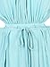 Choies Women's Blue Cut Away Open Waist Split Holiday Beach Maxi Sundress S