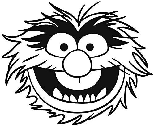 YWS Vinyl Sticker Decal - Muppet Animal 336 - Sticker Laptop Car Truck Window Bumper Notebook Vinyl Decal
