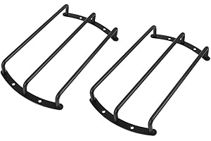 X AUTOHAUX 2pcs 8 Inches Metal Car Bar Grille for Subwoofer Speaker Subwoofer Grill Cover Protector Black
