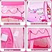 Famoy Ball Pits for Toddlers, Folding Princess Play Tent Pop Up Toys for 3 Year Old Girl, Pink (Balls not Included)
