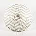 Quasimoon PaperLanternStore.com 32 Inch Gray Chevron Paper Parasol Umbrella