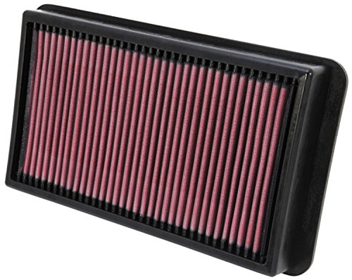 K&N 33-2987 Waschbarer und wiederverwendbarer KFZ Tauschluftfilter, Rot