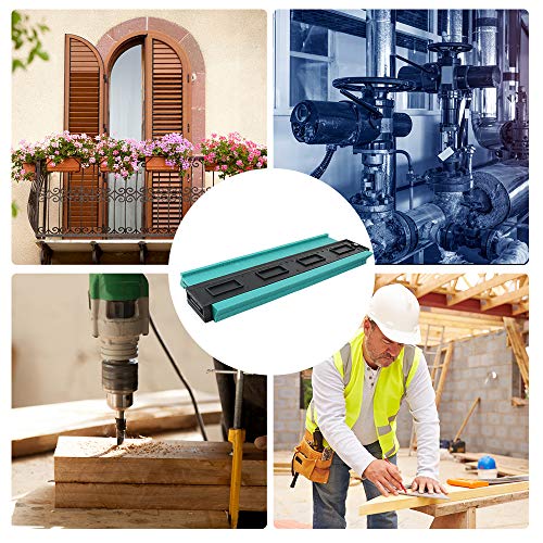VSTM 2 Pack Contour Gauge Duplicator, 5 Inch 10 Inch Plastic Profile Copy Gauge Measure Ruler Contour Shape Duplicator for Precise Measurement Tiling Laminate Wood Marking Tool - Thumbnail 6