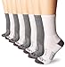 Carhartt Women's Force 4-Pack Short Crew Sock, White/Purple/Grey, Shoe Size: 5.5-11.5