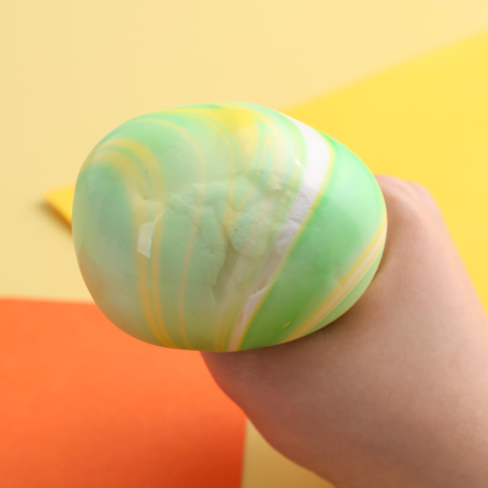 MCPINKY Stretchy Stress Ball, Green Squeeze Ball 2.5\