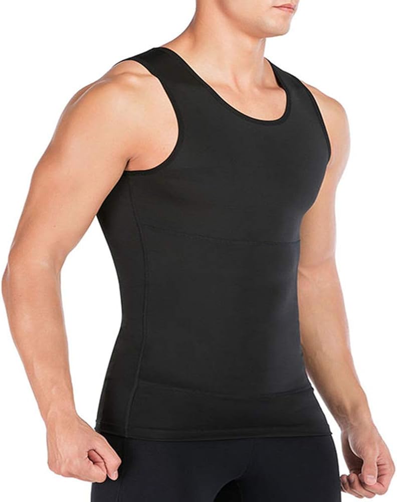 mens chest and stomach compression shirt
