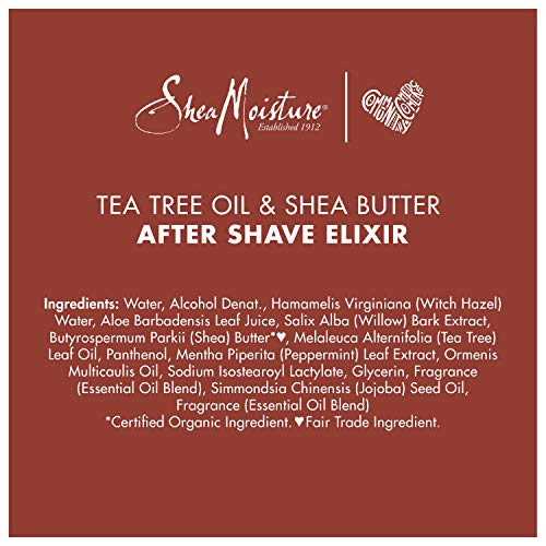 Sheamoisture After Shave Elixir for Dry Skin Tea Tree Oil and Shea