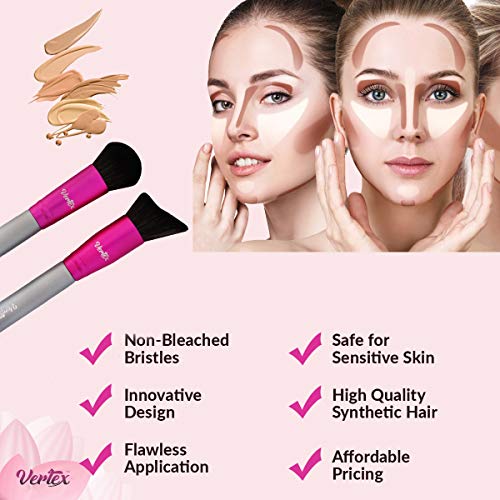 Vertex Beauty Blush Brush and Cheek Bronzer Highlighting Makeup Brushes