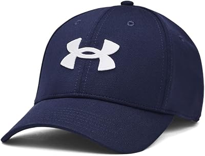 Herren UA Blitzing Low Stretch Fit Cap Blau M-L