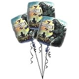 Godzilla Foil Mylar Balloons (3ct)