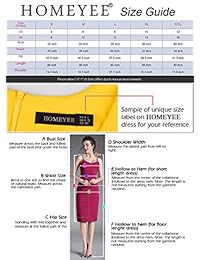 Homeyee B435 - Vestido para mujer con cuello en V