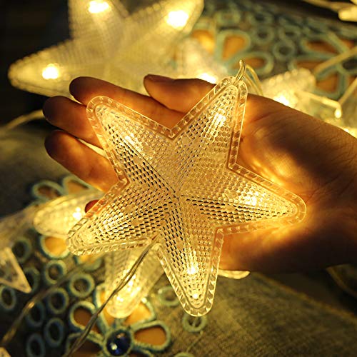 Areskey Window Star String Lights,144 LED 80 Starry Curtain Lights,Waterproof Star Decorations for W - //coolthings.us
