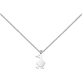 WUSUANED Cute Duck Pendant Necklace Duck Lovers Gifts Animal rescue Jewelry Duck Owner Gift Animal Lover Gifts