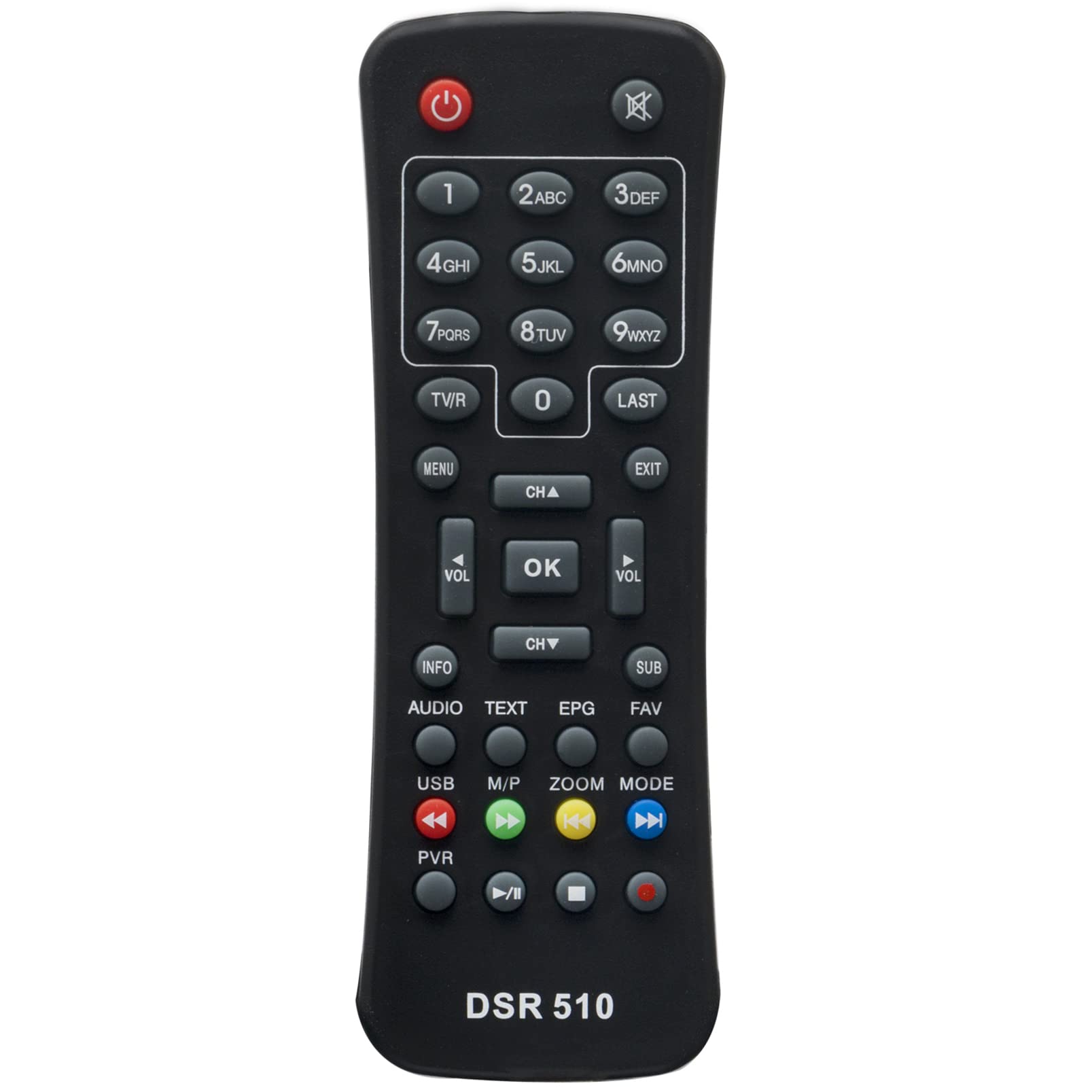 ALLIMITY Replace Remote Control fit for Skymaster Schwaiger Opticum Megasat Redline DXH-3 DXH-11 DXH-12 DXH-101 Dsr-510 Fs10p Fs10p+ 3600 3610 i-Sat-500s MX-100