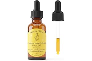 Frankincense Resin Infused Organic Black Seed, Castor & Jojoba Oils for Face Anti-Aging Miracle Facial Moisturizer Cold Pressed Serum Natural Skincare Hydrates Skin Moisturizing Beauty Glow 1 Fl Oz