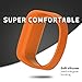 ANCOOL Compatible with Vivofit JR Bands, Soft Kids Wristbands Replacement for Vivofit JR/Vivofit JR2/Vivofit 3 Tracker (Orange, Small)