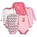 Luvable Friends Unisex Baby Cotton Long-Sleeve Bodysuits, Foxy, 3-6 Months