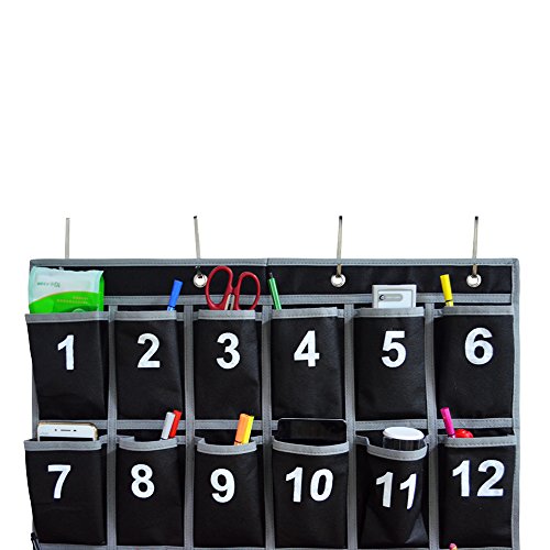Godery Numbered Classroom Pocket Chart for Cell Phone and Calculator