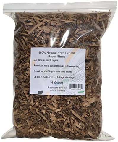 100% Natural Kraft Eco Fill Paper Shred (4 Quart)