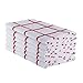 The Weaver's Blend 100% Cotton Kitchen Towels with Check Design | Kitchen Towels and Dish Cloths | Size 28”x18” | Set of 6