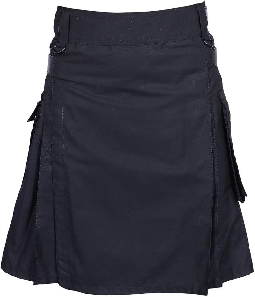 leather utility kilt