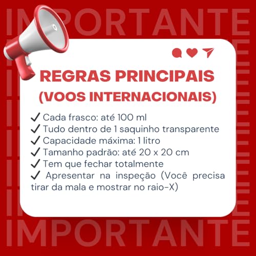 Saquinho Zip Lock Transparente 20x20cm 1L Padrão ANAC para Voos Internacionais Bagagem de Mão (5)