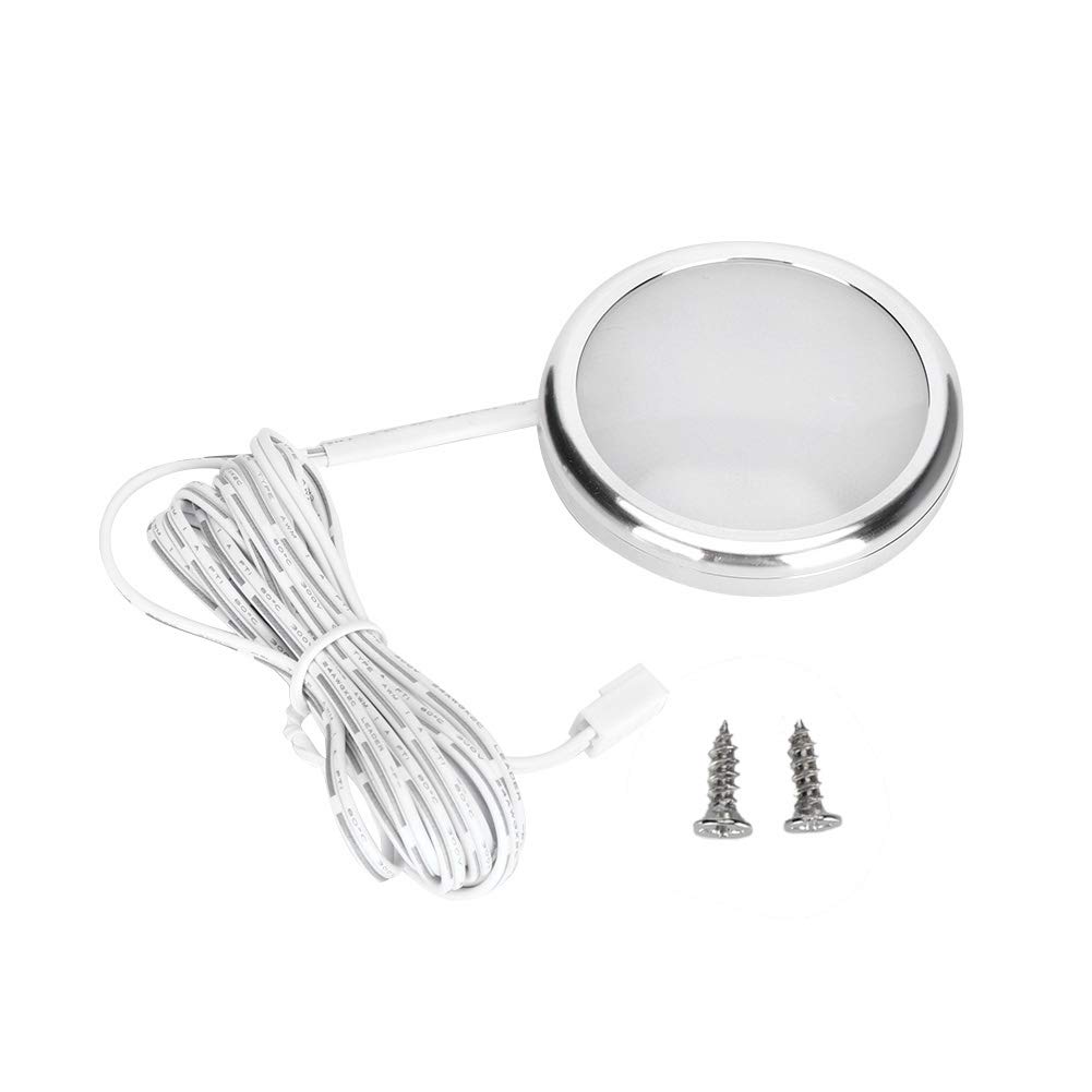 Ymiko LED Under Cabinet Lights, Tap Light Push Lights, 12V Ultra Slim Puck DIY Stick Lights Counter Showcase Kitchen Lighting Fixtures for Home Hotel (Warm White)