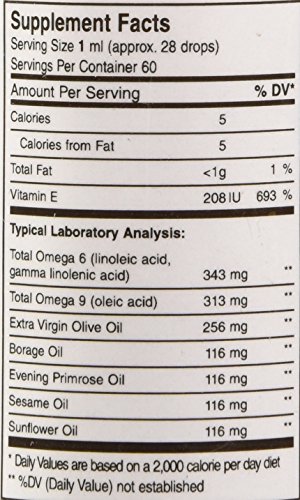 Maxi Health Premium EFA - Essential Fatty Acids - Alcohol Free - 2 Fluid Ounce Bottle - Kosher