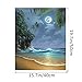 Katosca DIY Paint by Numbers for Adults Kids Seascape Paint by Numbers DIY Painting Acrylic Paint by Numbers Painting Kit Home Wall Living Room Bedroom Decoration Seaside Moon Beach(Moon Beach)
