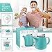 Tealyra - Daze Ceramic Teapot Turquoise - 27-ounce (2-3 cups) - Small Stylish Ceramic Teapot with Stainless Steel Lid - Extra-Fine Infuser To Brew Loose Leaf Tea