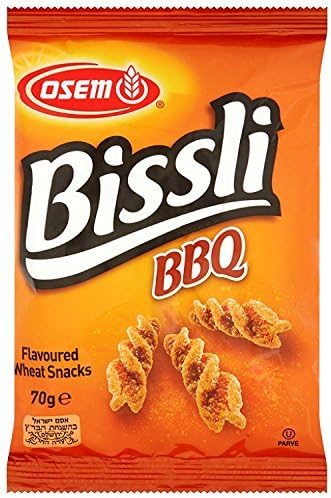 Osem Bissli BBQ Flavored Crunchy Wheat Snack -No Food Coloring or Preservatives, 2.5 Ounce Bags (Pack of 6)