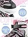 Kuxuan CIRA Inline Skates Adjustable for Kids,Boys Skates with All Wheels Light up,Fun Illuminating for Girls and Youth - Pink L