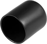 Sourcing Map 20Pcs Rubber End Caps 30mm ID Vinyl Round Tube Bolt Cap Black
