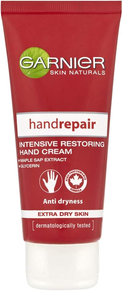 Garnier Hand Repair Cream 100ml | Maple Sap Glycerin for Extra Dry Skin