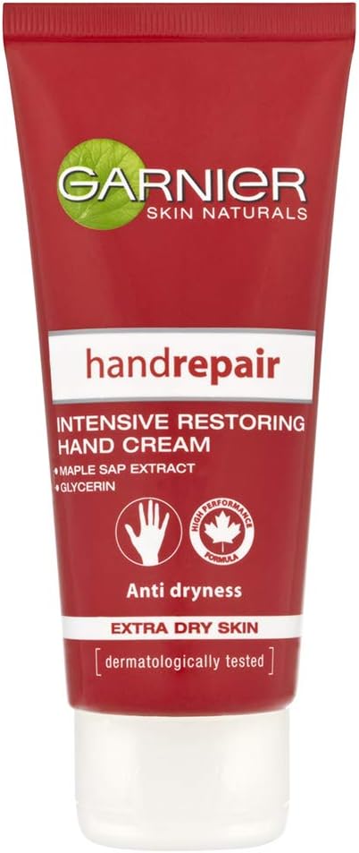 Garnier Hand Repair Cream 100ml | Maple Sap Glycerin for Extra Dry Skin