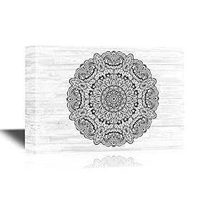 Floral Pattern Artwork Wood Style Background