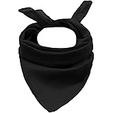 Gsyziux 21"X 21" Hair Bandanas for Men Women, Solid Color Womens Bandana Classic Mens Neckchiefs for Beach Vacation Travel