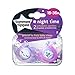 Tommee Tippee Closer to Nature Night Time Orthodontic Toddler Soothie Pacifier, 18-36 Months - Pink, Girl, 4 Pack