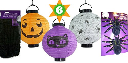 Halloween Decorations Paper Lanterns Led