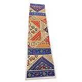 Mogul Blue Table Runner Embroidered Vintage Style Table Throw Tapestry