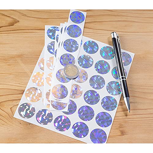 Holographic ScratchOff Stickers For Wedding Games, Fundraisers (1 In