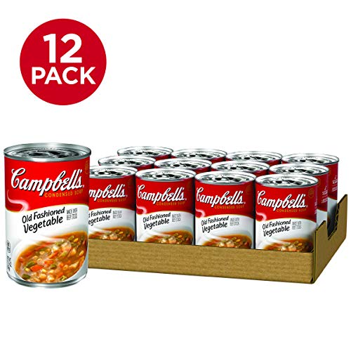 Campbell's Condensed Old Fashioned Vegetable Soup, 10.5 oz. Can (Pack of 12)