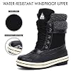 Mishansha-Womens-Snow-Boots-Outdoor-Warm-Mid-Calf-Booties-Anti-Skid-Water-Resistant-Winter-Shoes