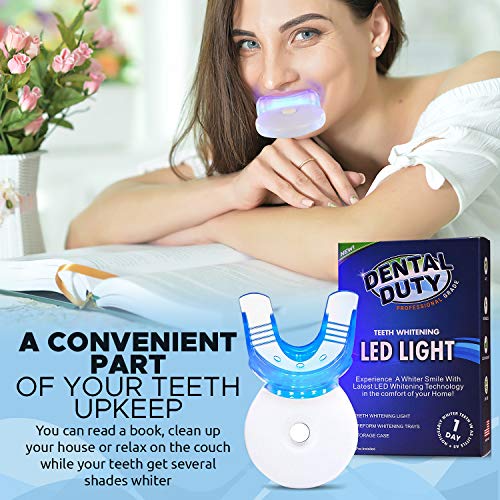 Teeth Whitening Accelerator Light| Teeth Whitening Light with 5 Effective Light Bulbs| Teeth Whitening Kit to Remove Pesky Stains| Teeth Whitener Made in USA| Get White Teeth Faster Than Other Product